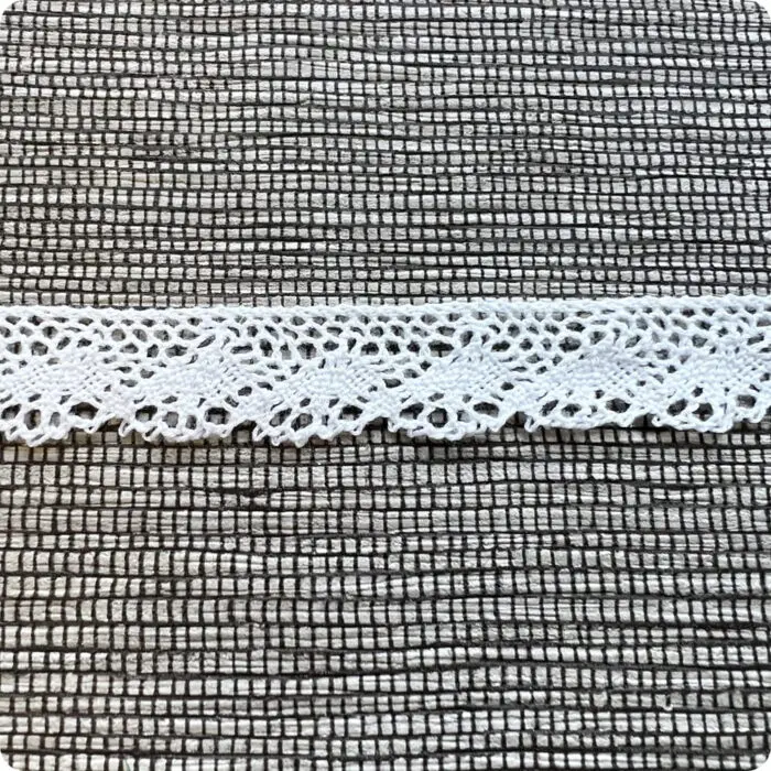 Koronka bawełniana 16mm BIAŁA (C091)