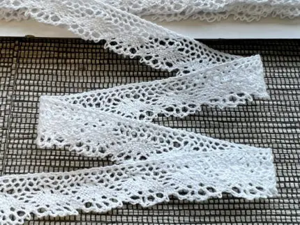 Koronka bawełniana 16mm BIAŁA (C091)