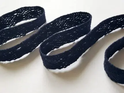 Koronka bawełniana 16mm C089 GRANATOWA