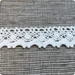 Koronka bawełniana 31mm BIAŁA (S06)