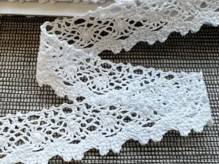 Koronka bawełniana 31mm BIAŁA (S06)