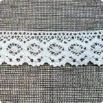 Koronka bawełniana 37mm BIAŁA (S09)
