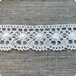 Koronka bawełniana 47mm BIAŁA (S07)