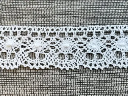 Koronka bawełniana 47mm BIAŁA (S07)