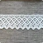 Koronka bawełniana 55mm BIAŁA (S10)