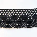 Koronka bawełniana 67mm CZARNA (C214)