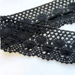 Koronka bawełniana 67mm CZARNA (C214)