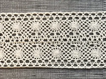 Koronka bawełniana 80mm NATURALNA (C218)