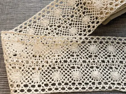Koronka bawełniana 80mm NATURALNA (C218)