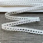 Koronka bawełniana 8mm BIAŁA (S03)