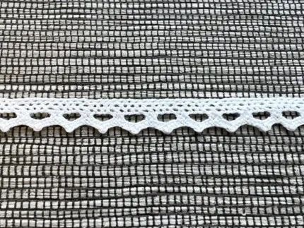 Koronka bawełniana 9mm BIAŁA (C007)