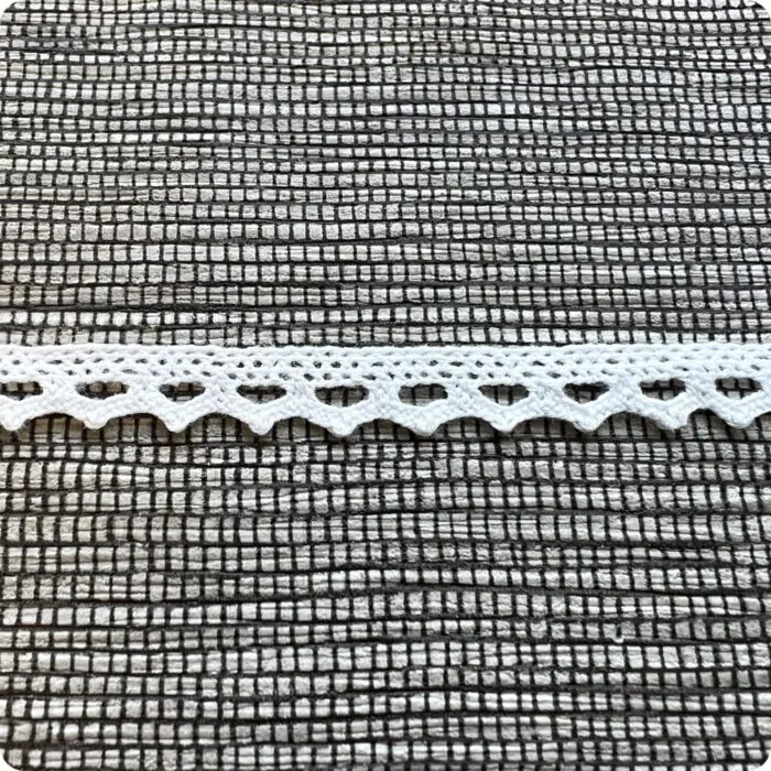 Koronka bawełniana 9mm BIAŁA (C007)