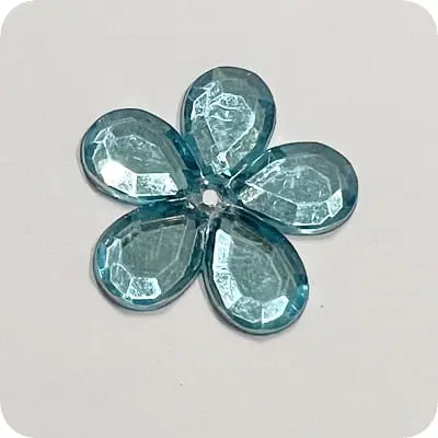 kwiatek-akrylowy-21mm-turkusowy Kwiatek akrylowy 21mm TURKUSOWY