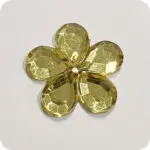 Kwiatek akrylowy 21mm ZŁOTY
