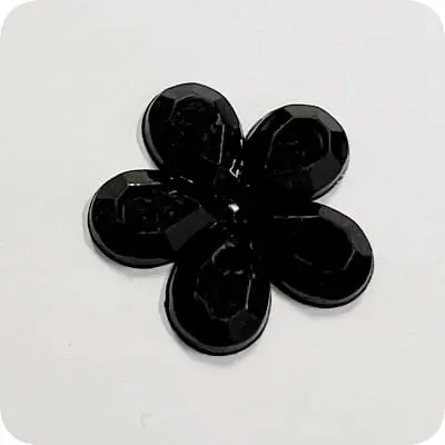 kwiatek-akrylowy-26mm-czarny Kwiatek akrylowy 26mm CZARNY