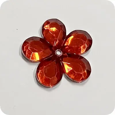 kwiatek-akrylowy-26mm-czerwony Kwiatek akrylowy 26mm CZERWONY