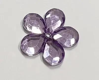 Kwiatek akrylowy 26mm JASNY FIOLET