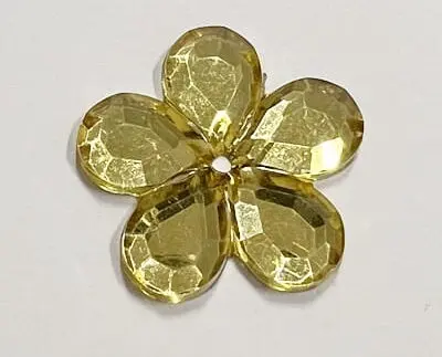 Kwiatek akrylowy 26mm ZŁOTY