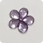 Kwiatek akrylowy 30mm JASNY FIOLET