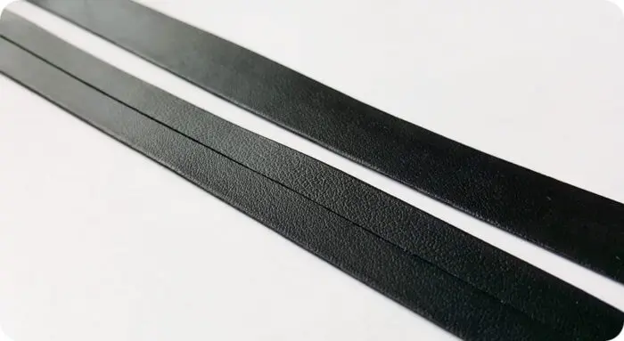 Lamówka SKÓROPODOBNA CZARNA 25mm