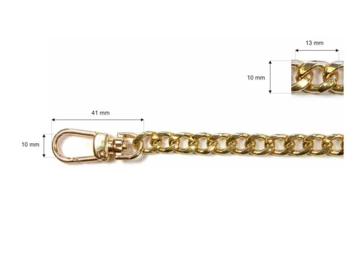 Metalowy ŁAŃCUSZEK do torebki 100cm