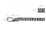 Metalowy ŁAŃCUSZEK do torebki 120cm