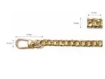 Metalowy ŁAŃCUSZEK do torebki 120cm