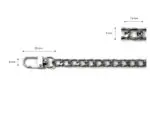 Metalowy ŁAŃCUSZEK do torebki 40cm