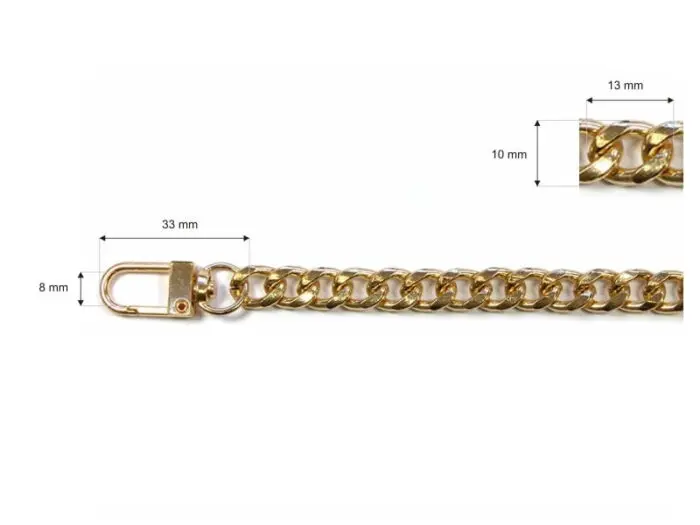 Metalowy ŁAŃCUSZEK do torebki 60cm