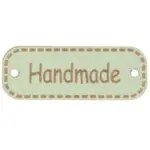 Metka HANDMADE 40mm (kol.244-seledyn)