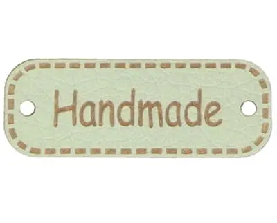 Metka HANDMADE 40mm (kol.244-seledyn)