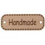 Metka HANDMADE  40mm (kol.291-c.beż)