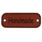 Metka HANDMADE 40mm (kol.299-c.brąz)