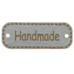 Metka HANDMADE 40mm (kol.316-j.szary)