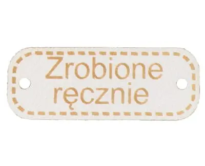 Metka ZROBIONE RĘCZNIE 40mm (kol.101-ecru)