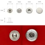 Napy metalowe Alfa 12,5mm (10szt)