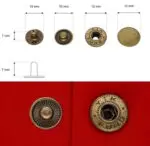 Napy metalowe Alfa 12,5mm (10szt)