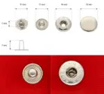 Napy metalowe Alfa 15mm (10szt)