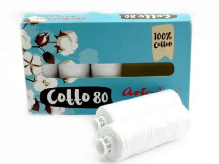 Nici bawełniane COTTO 80 białe 500m