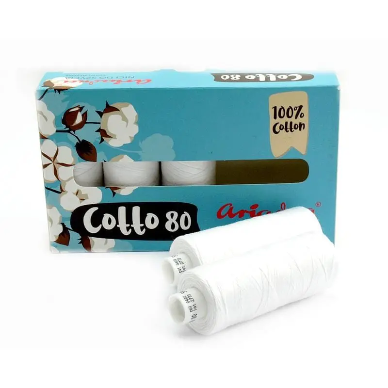 nici-bawelniane-cotto-80-biale-500m Nici bawełniane COTTO 80 białe 500m