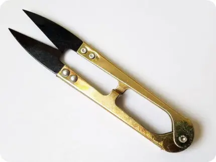 Obcinacz do nici metalowy ZŁOTY