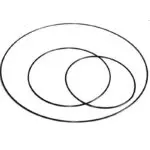 Obręcz metalowa CZARNA od 6 do 60cm