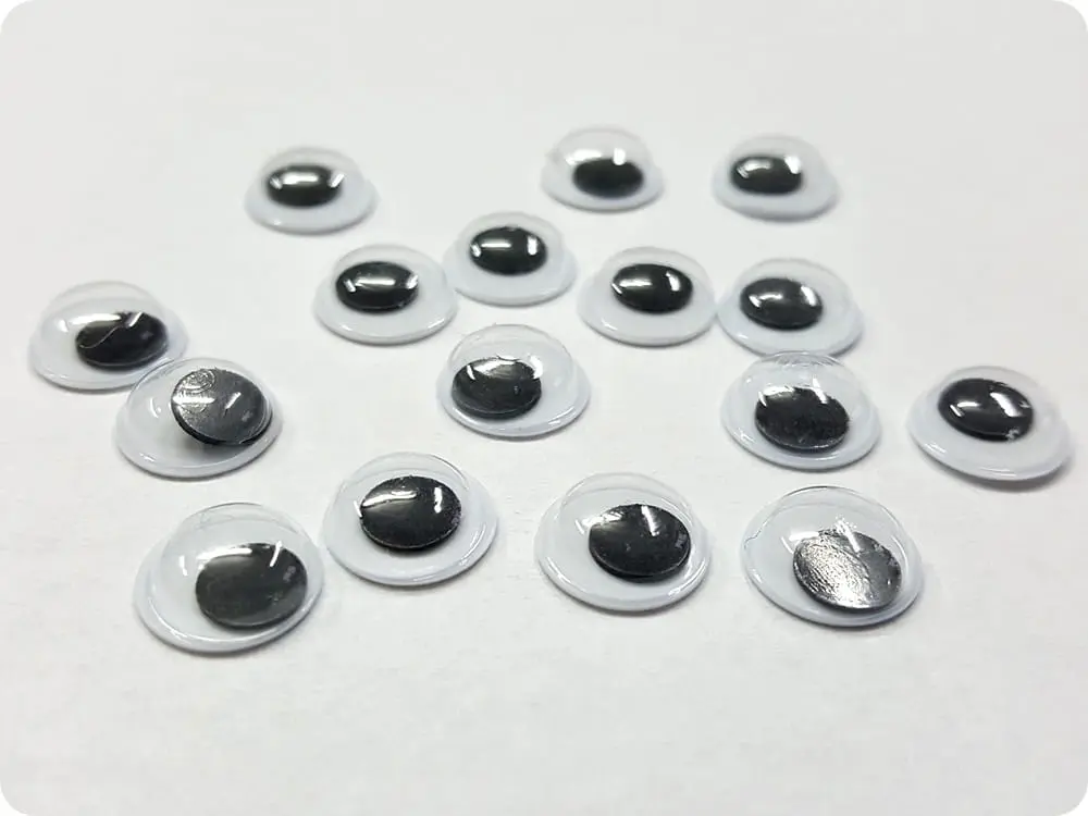 OCZKA RUCHOME SAMOPRZYLEPNE 12 mm - 10 SZTUK