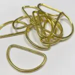 Półkola metalowe 50x3mm ZŁOTE