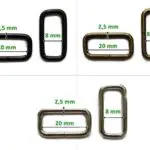 Ramki metalowe 20x2,5mm