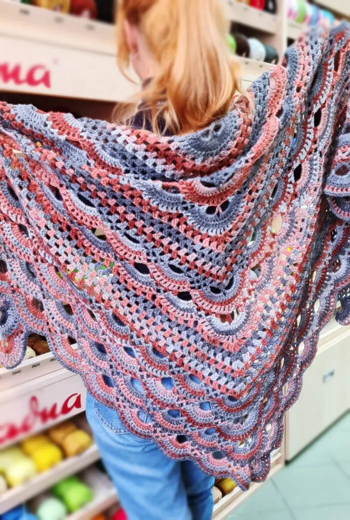 Ręcznie Robiona CHUSTA XXL (B)