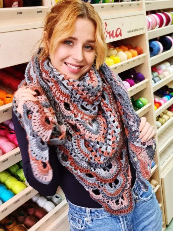 Ręcznie Robiona CHUSTA XXL (B)
