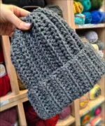 Ręcznie Robiona Czapka SZARA