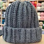 Ręcznie Robiona Czapka SZARA