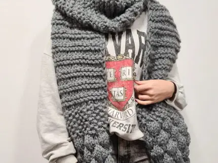 Ręcznie Robiony Gruby Szal